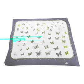 Hermès-Foulard Papillon Danse Provençale FARANDOLE Hermes Carre Gean 140-Vert