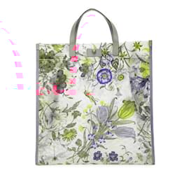 Gucci-Gucci Flora Textured Handbag Tote Bag-Pink,Multiple colors,Other