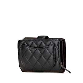 Chanel-Chanel Matelasse Coco Mark Bi-fold Wallet-Black