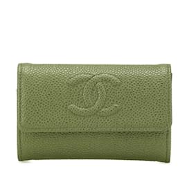 Chanel-Chanel Red Grained Calfskin Card Case-Red