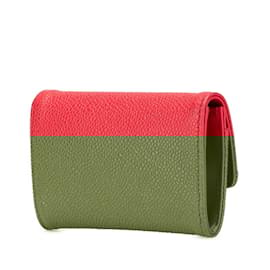 Chanel-Chanel Red Grained Calfskin Card Case-Red