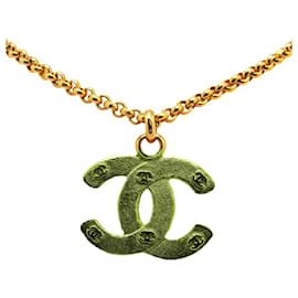 Chanel-Chanel Coco Mark Gold Plated Necklace-Golden
