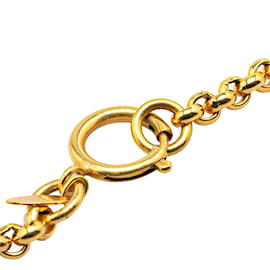 Chanel-Chanel Coco Mark Gold Plated Necklace-Golden