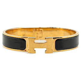 Hermès-Hermes Click H PM Bracelet-Black,Golden