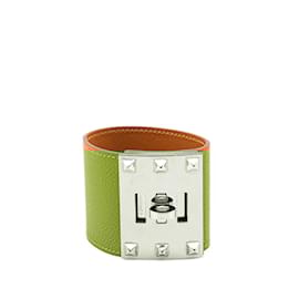 Hermès-Bracelet Hermes Kelly Dog S-Marron,Orange