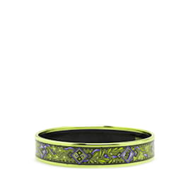 Hermès-Bracelet en émail cloisonné PM Hermes-Rouge,Multicolore,Doré