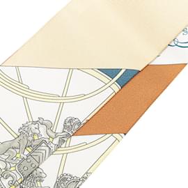 Hermès-Foulard Hermes Twilly Springs-Blanc,Multicolore