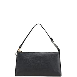 Louis Vuitton-Pochete Acessório Epi Louis Vuitton-Preto