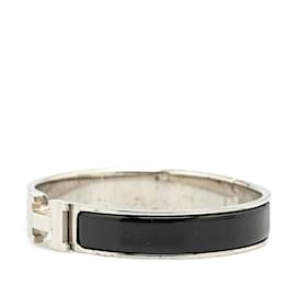 Hermès-Hermes Click H PM Bangle-Black,Silvery