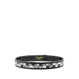 Hermès-Hermes Enamel Chaine d'Ancre Motif Charm Bracelet-Brown,Black,Red