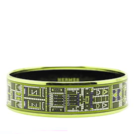 Hermès-Bracelet en émail Hermès-Noir,Multicolore,Doré