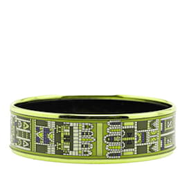Hermès-Bracelet en émail Hermès-Noir,Multicolore,Doré