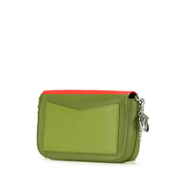 Christian Dior-Christian Dior Bicolor Chain Shoulder Bag-Pink,Red