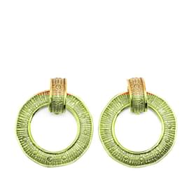Chanel-Chanel Gold Plated Clip Earrings-Golden