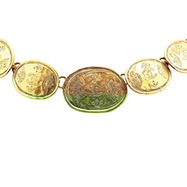 Chanel-Chanel Coco Mark Gold Plated Necklace-Golden