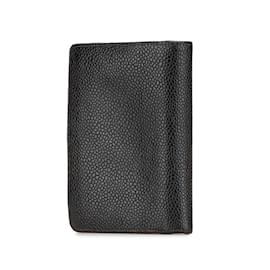 Chanel-Chanel Black Grained Calfskin Card Case-Black