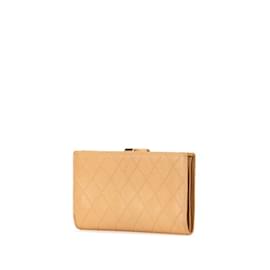 Chanel-Chanel Coco Mark Bicolor Long Wallet-Beige