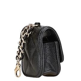 Chanel-Chanel Matelasse Coco Mark Stone AirPods Case-Black