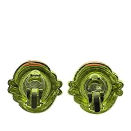 Chanel-Chanel Gold Plated Clip Earrings-Golden