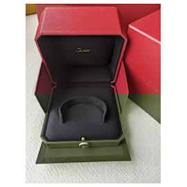 Cartier-Stiff Bracelet Bangle Cuff Lined Box Love Nail JUC paper bag-Red