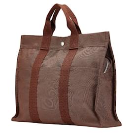 Hermès-Sac Tote MM Hermes Air Line-Marron