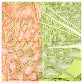 Hermès-Hermes Carre 90 Jardin Creole Paradise Scarf-Red,Multiple colors,Orange