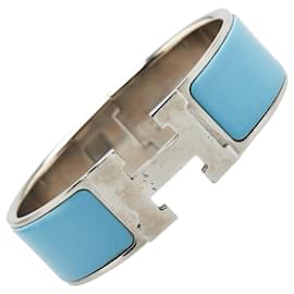 Hermès-Hermes Click-Clack PM Charm Bracelet-Black,Blue