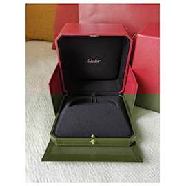 Cartier-Cartier Love Trinity JUC Bracelet Bangle Cuff Double Box paper bag-Red