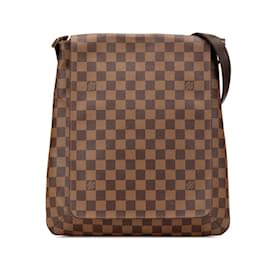 Louis Vuitton-Bolsa de ombro longa Louis Vuitton Damier Musette Salsa-Marrom
