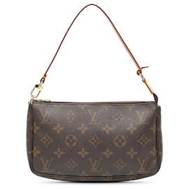 Louis Vuitton-Pochette Accessoires Monograma Marrom Louis Vuitton-Marrom