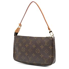 Louis Vuitton-Pochette Accessoires Monograma Marrom Louis Vuitton-Marrom
