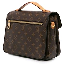 Louis Vuitton-Louis Vuitton Brown Monogram Pochette Metis-Brown