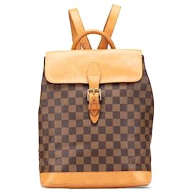 Louis Vuitton-Louis Vuitton Marrom Damier Ebene Arlequin Soho-Marrom