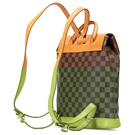 Louis Vuitton-Louis Vuitton Marrom Damier Ebene Arlequin Soho-Marrom