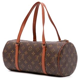 Louis Vuitton-Louis Vuitton Monograma Marrom Papillon 30-Marrom