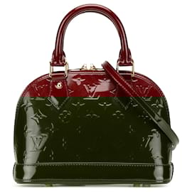 Louis Vuitton-Louis Vuitton Vernis Alma BB Vermelho-Vermelho,Bordeaux