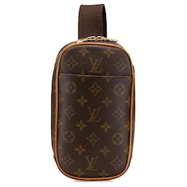 Louis Vuitton-Pochette Gange Monograma Marrom Louis Vuitton-Marrom