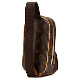 Louis Vuitton-Pochette Gange Monograma Marrom Louis Vuitton-Marrom