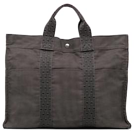 Hermès-Hermès Brown Toile Herline MM-Brown