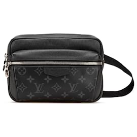 Louis Vuitton-Bolsa de cintura externa Taigarama preta Monogram Louis Vuitton-Preto