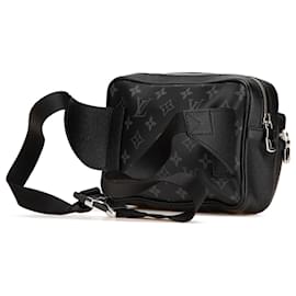 Louis Vuitton-Louis Vuitton Black Monogram Taigarama Outdoor Bumbag-Black