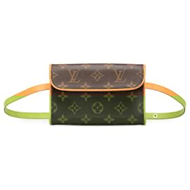 Louis Vuitton-Pochette Florentine Monograma Marrom Louis Vuitton-Marrom