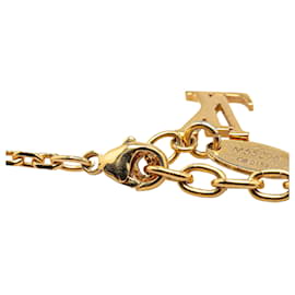 Louis Vuitton-Colar Gamble de cristal banhado a ouro Louis Vuitton-Dourado