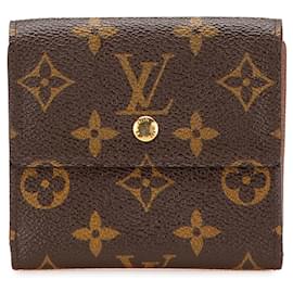 Louis Vuitton-Carteira Elise Monograma Marrom Louis Vuitton-Marrom