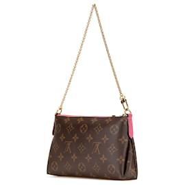 Louis Vuitton-Louis Vuitton Brown Monogram Pallas Clutch-Brown