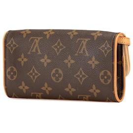 Louis Vuitton-Pochette Twin PM Monograma Marrom Louis Vuitton-Marrom