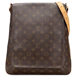 Louis Vuitton-Louis Vuitton Musette Salsa GM Monograma Marrom-Marrom