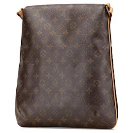 Louis Vuitton-Louis Vuitton Musette Salsa GM Monograma Marrom-Marrom