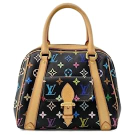 Louis Vuitton-Louis Vuitton Monograma Multicolorido Priscilla Preto-Preto