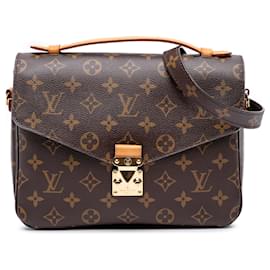 Louis Vuitton-Louis Vuitton Brown Monogram Pochette Metis-Brown